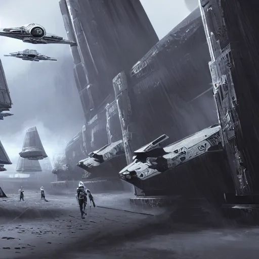 Prompt: star wars game concept art, 4k