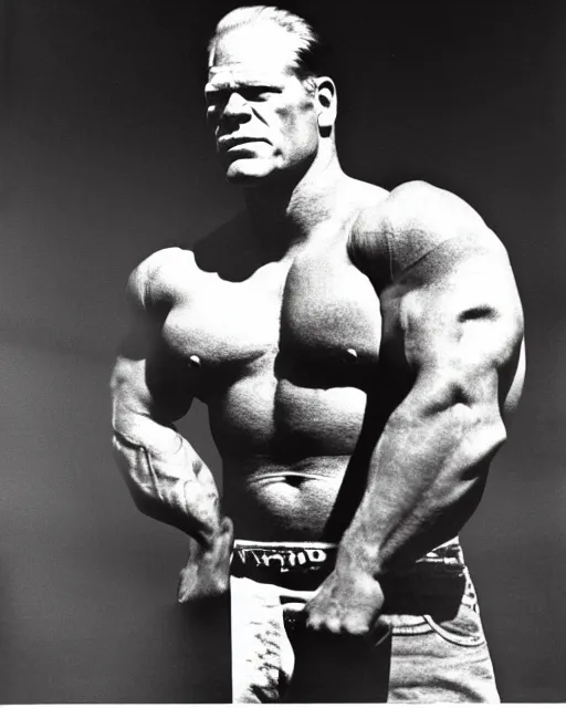 Prompt: gigachad muscular united states president gerald ford, flexing, volumetric lighting, shadows, chiseled