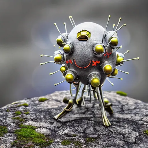 Prompt: national geographic photo of magneton, pokemon in the wild, intricate, portrait, 8 k highly professionally detailed, hdr, award winning