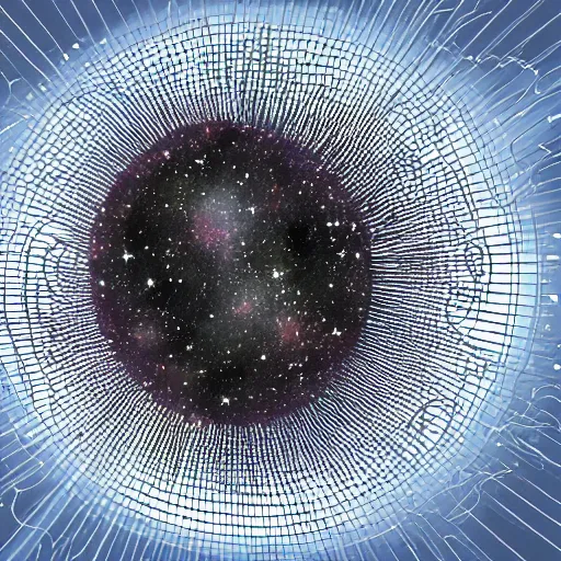 Prompt: Artistic illustration of a Dyson swarm around a star