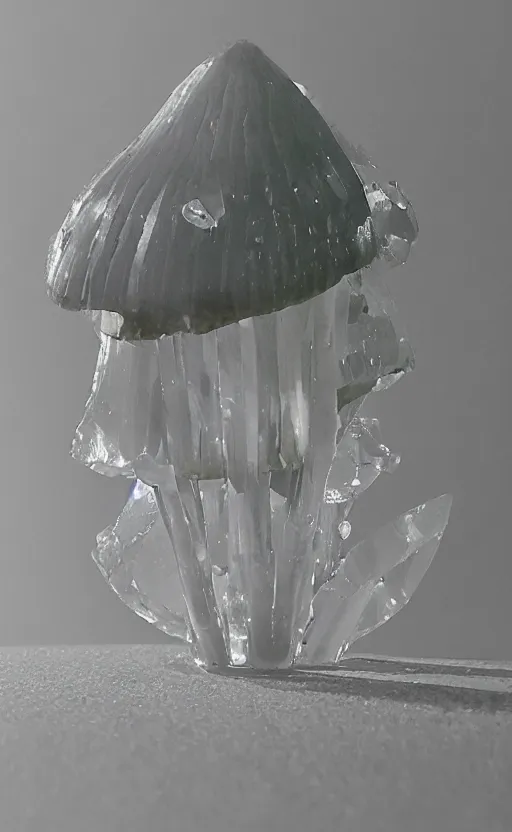 Image similar to a photography of an organic crystal mushroom, photorealistic, 2 4 mm, facebook post