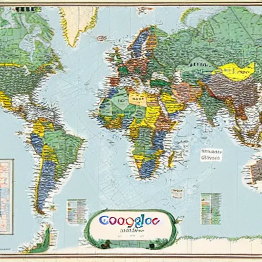 Image similar to a map of google