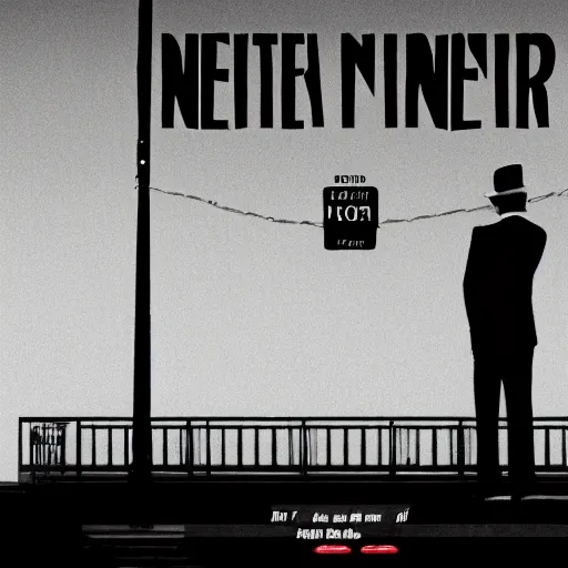 Prompt: net runner film noir style