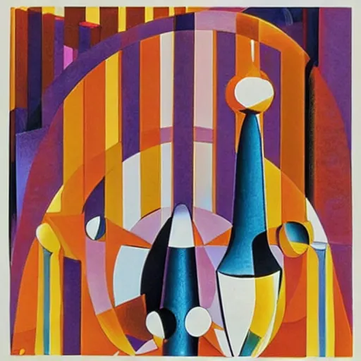 Image similar to the new gods, Oskar Schlemmer