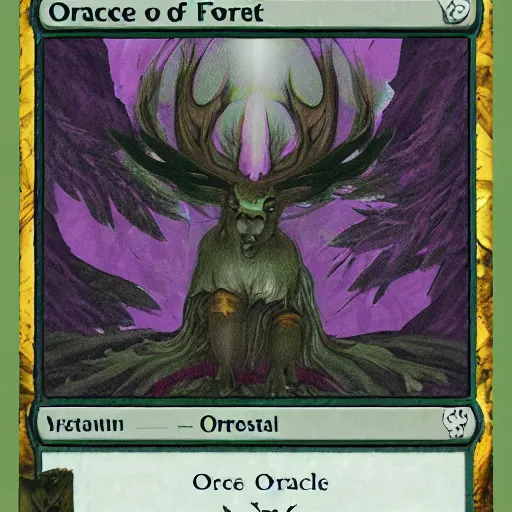 Prompt: the oracle of the forest