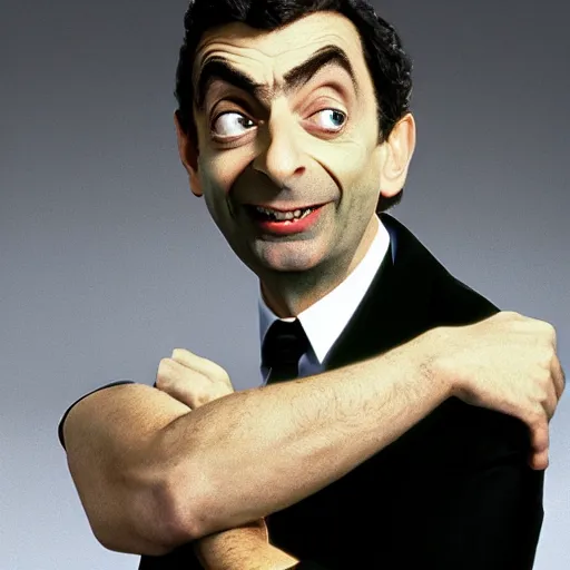 Image similar to Reboot of Seinfeld starring Mr. Bean as Kramer