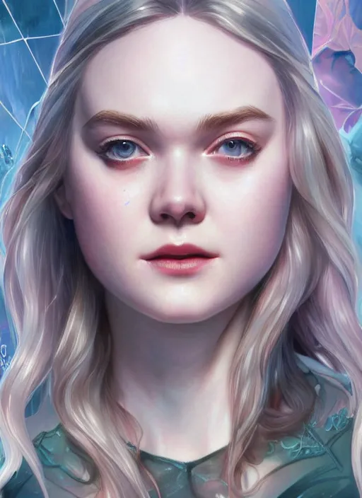 Image similar to ultra realistic illustration, elle fanning as spidergwen anime, intricate, elegant, highly detailed, digital painting, artstation, concept art, smooth, sharp focus, illustration, art by artgerm and greg rutkowski and alphonse mucha and wlop