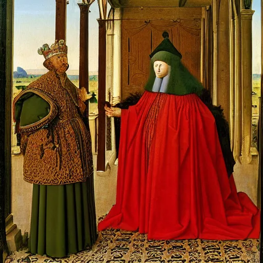 Image similar to a painting made by Jan van Eyck,