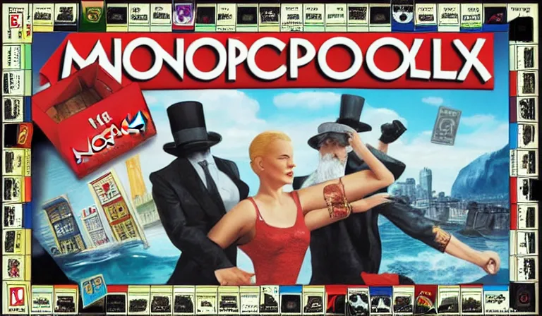 Image similar to the box art for monopoly : seventh seal edition