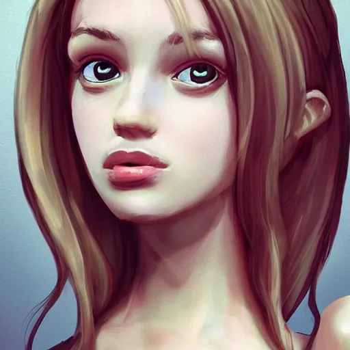 Prompt: andrew tate as a beautiful young woman, cute, trending on artstation, behance hd