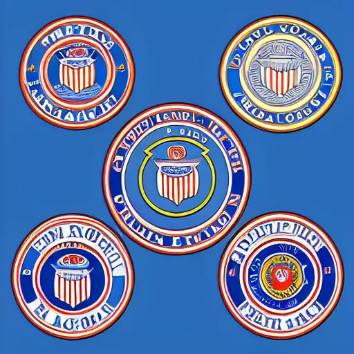 Image similar to us coast guard logo creative, 8 k, 4 k uhd, realistic, colorful, super detailed, very detailed, detailed