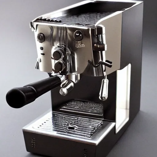 Prompt: an espresso machine designed by giger, detailed, intricate