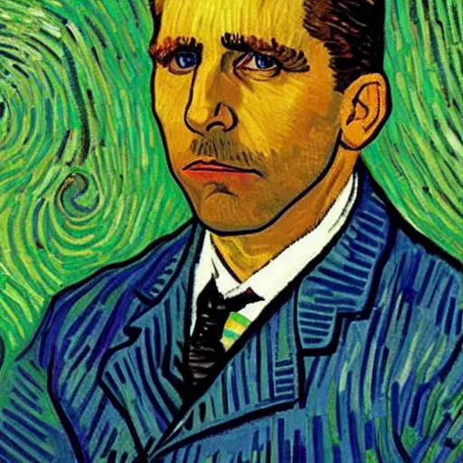 Image similar to michael scott by van gogh