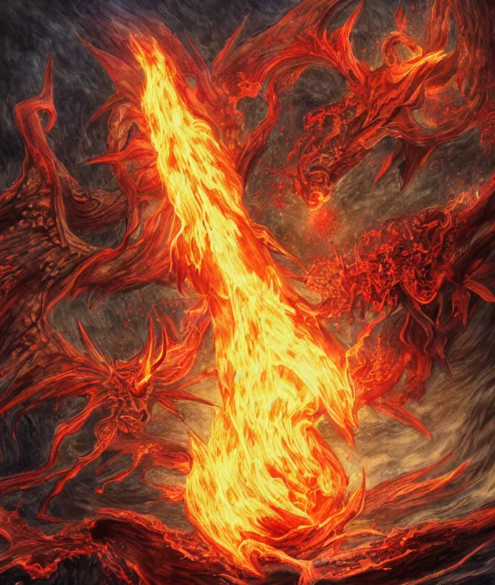 Prompt: demon lord rimuru tempest casts a fireball, 1 9 2 0's colored pencil, highly detailed, highly accurate, deep aesthetic, 8 k, highly ornate intricate details, cinematic lighting, rich colors, beautiful scenic view, ray tracing, hyperrealistic, photorealistic, cinematic landscape, trending on artstation, concept art,