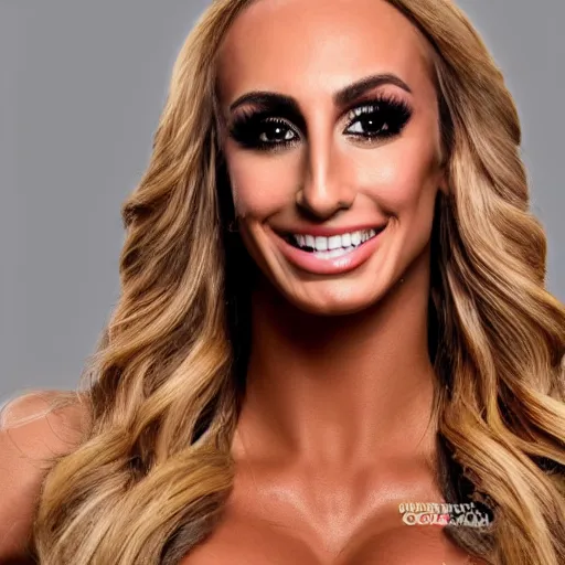 Image similar to carmella from wwe, professional photo, event photos, 8 k, photostudio lighting, big event