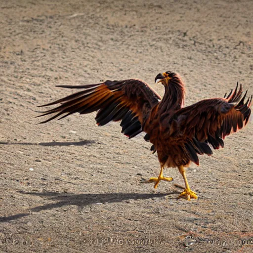Prompt: Wildlife photography of a phoenix, award winning photograph, 8k