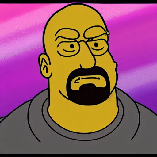 Image similar to A portrait of Dwayne Johnson, in the simpsons,