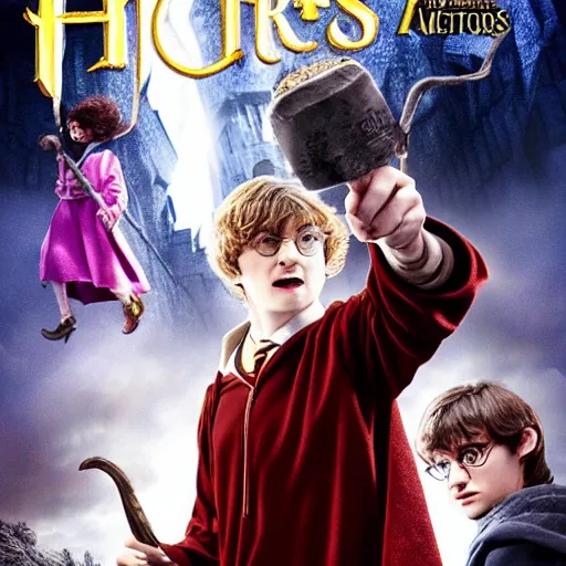 Prompt: Meteos as harry potter, movie poster