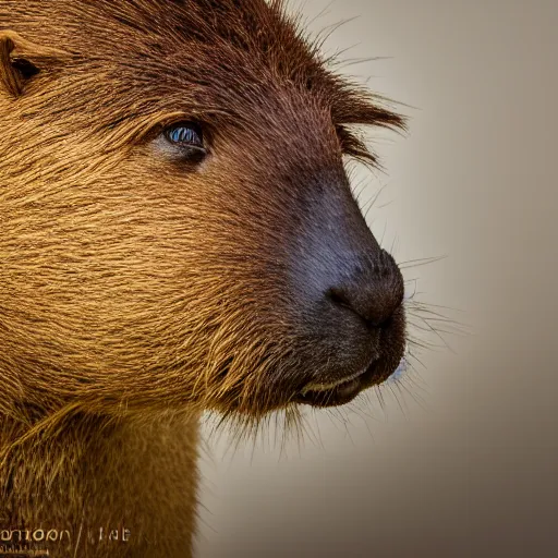 Image similar to capybara munching on gpus, studio lighting, professu photograph, taken by sony a 7 r, 4 k, depth of field, bokeh