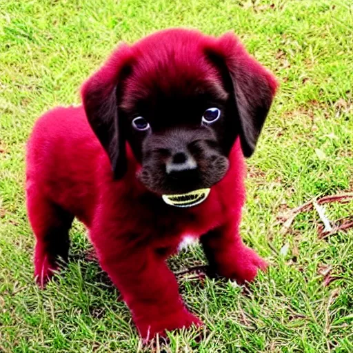 Image similar to adorable crimson puppy