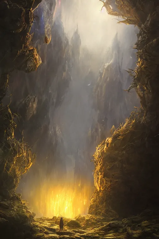 Image similar to A magical fantasy portal, dramatic lighting, cinematic, establishing shot, extremely high detail, foto realistic, cinematic lighting, post processed, concept art, high details, cinematic, 8k resolution, beautiful detailed, photorealistic, digital painting, artstation, concept art, smooth, sharp focus, artstation trending, octane render, unreal engine