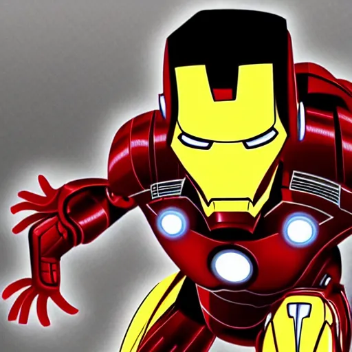 iron man cartoon cute