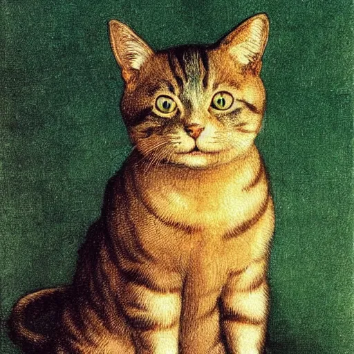 Prompt: cute cat by Albrecht Dürer