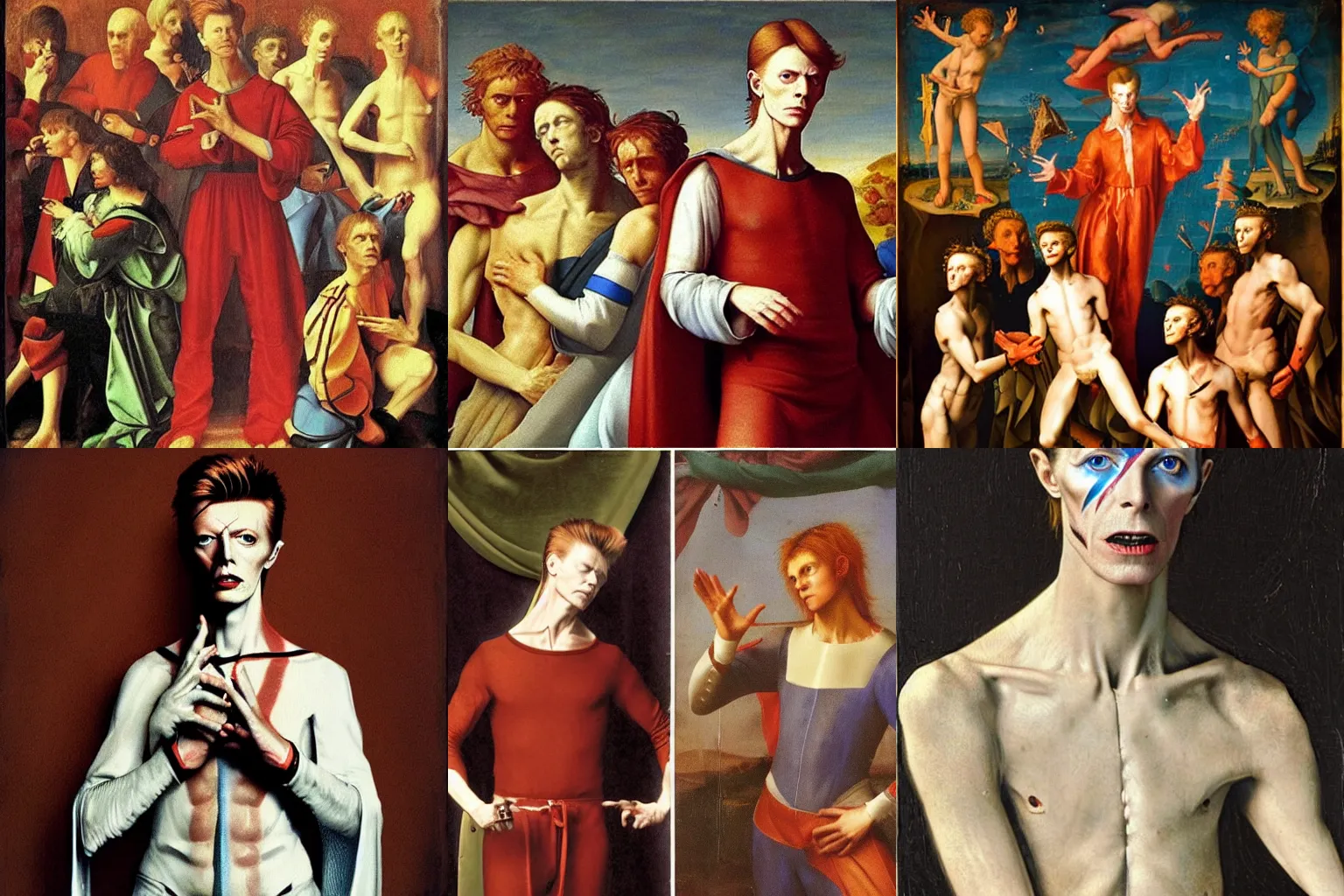 Prompt: David Bowie, renaissance art