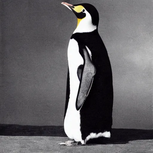 Image similar to photo of a penguin in a nun’s habit