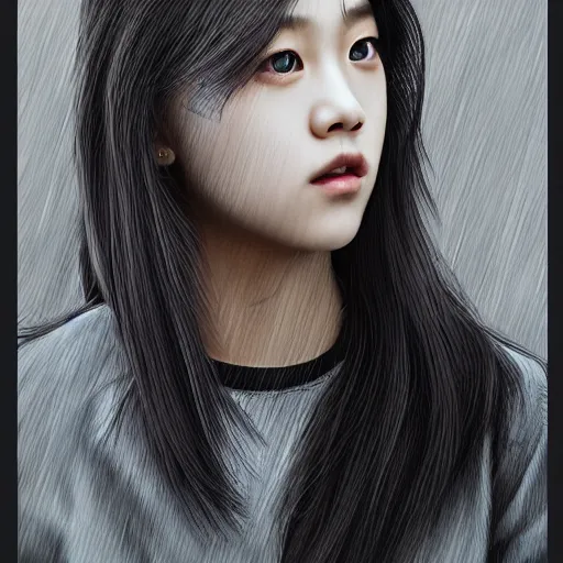Image similar to jisoo of blackpink, hyperrealistic portrait, bladerunner street, by justine florentino, fantasy art, photo realistic, dynamic lighting, artstation, poster, volumetric lighting, very detailed face, intricate complexity, 8 k, award winning