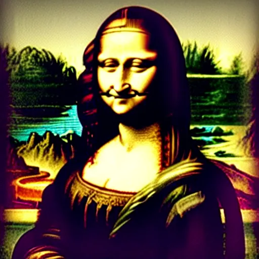 Image similar to the (monalisa) perfectly symmetrical