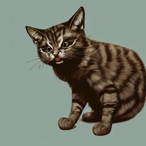 Image similar to cat as liquid, highly detailed, smooth, artstation, digital illustration