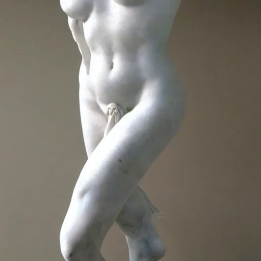 Prompt: sculpture of aphrodite with wings hyperrealistic style made by michelangelo