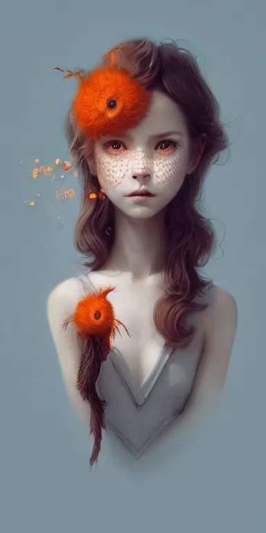 Prompt: cute anthropomorphic bookmark by charlie bowater and anna dittmann and artgerm and clemens ascher, portrait, intricate, elegant, orange mist, product shot, macro, symmetrical face, highly detailed, dramatic lighting, sharp focus, octane render, trending on artstation, artstationhd, artstationhq, unreal engine, 4 k, 8 k