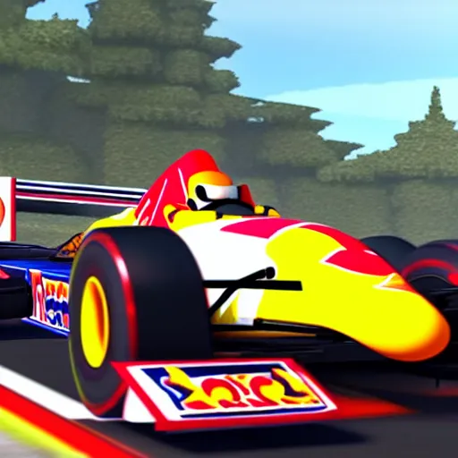 Image similar to Gameplay screenshot of Max Verstappen in Mario Kart, Nintendo, Red Bull