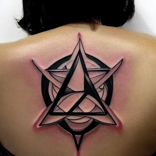 Image similar to Transhumanist tattoo designs, Award Winning Tattoos, Minimalist, trending on ArtStation, high contrast