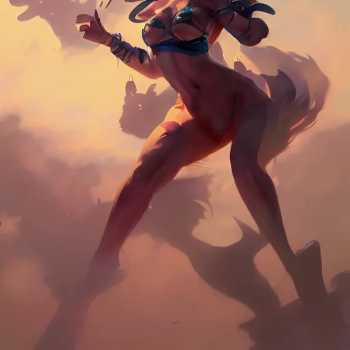 Prompt: catgirl fantasy, hd, volumetric lighting, 4 k, high detail, by jesper ejsing