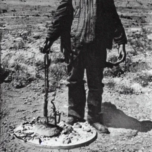 Image similar to photograph of walter white standing on a landmine, explosion, 3 5 mm photograph, war photograph