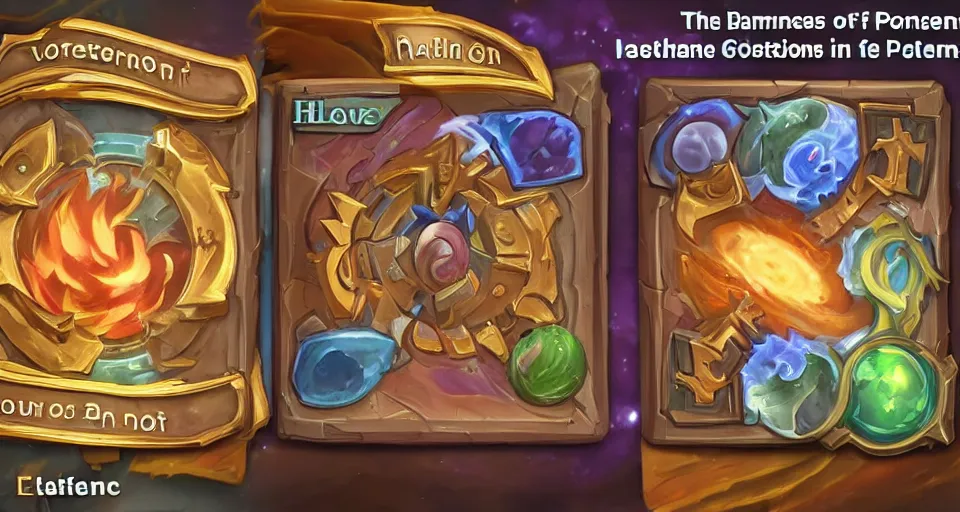 Image similar to the two complementary forces that make up all aspects and phenomena of life, from Hearthstone