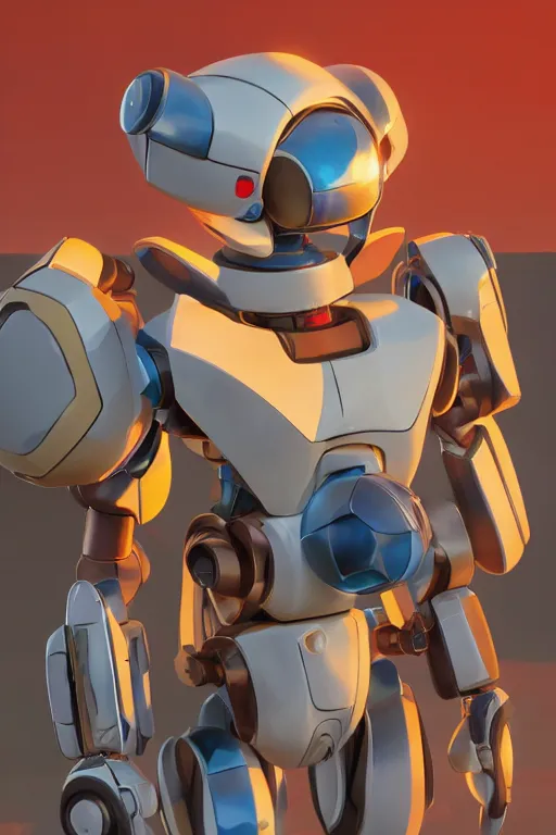 Image similar to metabots medabots medarotto medarot robot minimalist comics, behance hd by jesper ejsing, by rhads, makoto shinkai and lois van baarle, ilya kuvshinov, rossdraws global illumination ray tracing hdr radiating a glowing aura