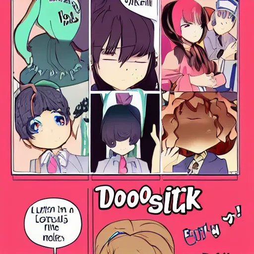 Image similar to doki doki eternal suffering litterature club