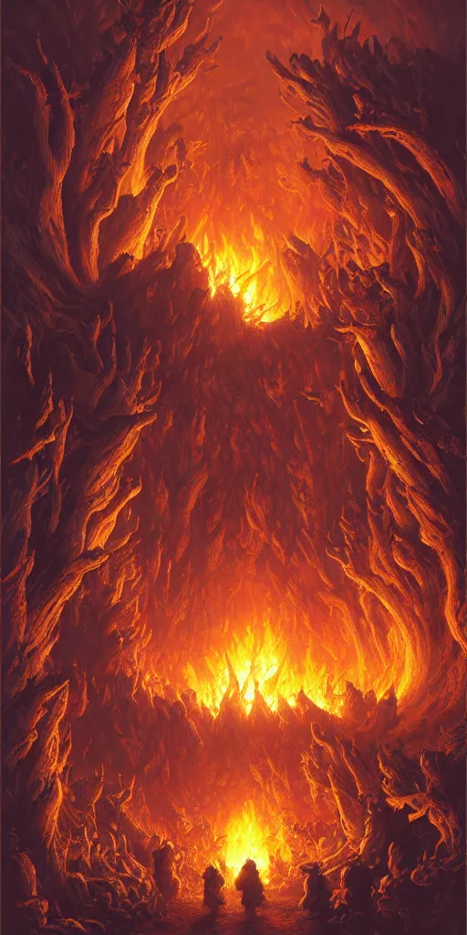 Prompt: a large crackling bonfire by andreas rocha, by justin gerard, by anato finnstark