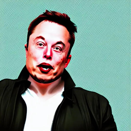 Image similar to elon musk as wario, digital art