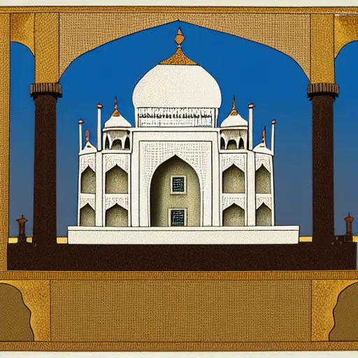 Image similar to a reconstruction of the cheese taj mahal made ot of cheese