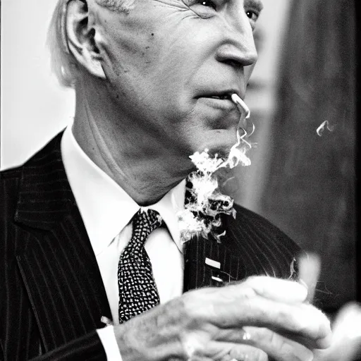 Image similar to joe biden smoking dmt as a crunchy hippie by godmachine