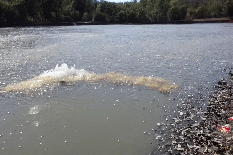 Prompt: dumping loads of mercury!!!! thermometers!!!!! into the river