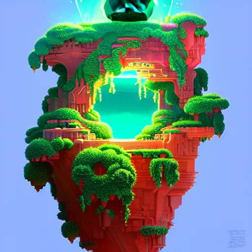 Prompt: a emerald saphire ruby gems, floating cat island :: studio ghibli, beeple and James Gilleard and Justin Gerard :: ornate, dynamic, particulate, rich colors, intricate, elegant, highly detailed, centered, artstation, smooth, sharp focus, octane render, 3d