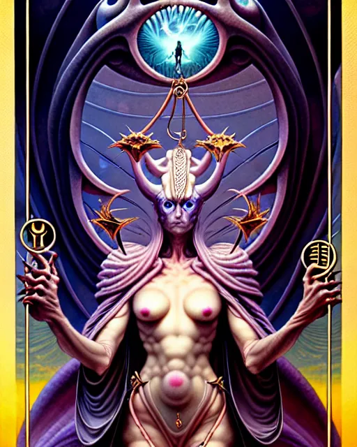 Prompt: judgement tarot card, fantasy character portrait made of fractals, ultra realistic, wide angle, intricate details, the fifth element artifacts, highly detailed by peter mohrbacher, hajime sorayama, wayne barlowe, boris vallejo, aaron horkey, gaston bussiere, craig mullins
