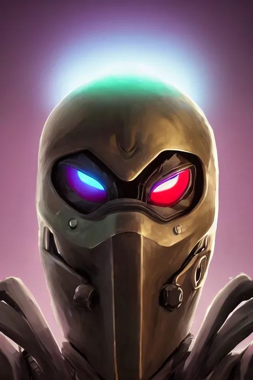 Image similar to epic mask helmet robot ninja portrait stylized as fornite style game design fanart by concept artist gervasio canda, behance hd by jesper ejsing, by rhads, makoto shinkai and lois van baarle, ilya kuvshinov, rossdraws global illumination radiating a glowing aura global illumination ray tracing hdr render in unreal engine 5