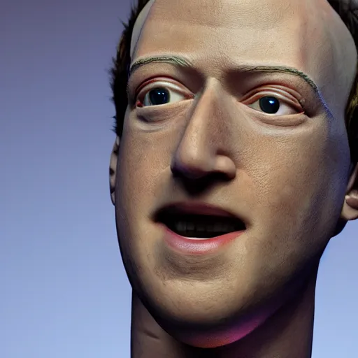 Image similar to animatronic Mark Zuckerberg, exposed mechanics, photo, Stan Winston studios, detailed, 4k